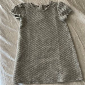 Grey Quilted Baby Gap Tshirt Dress-3T